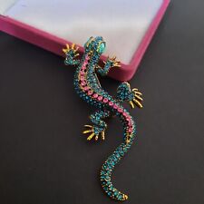 Lizard brooch blue for sale  Ireland