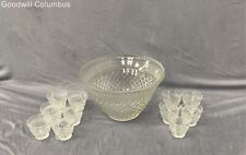 Crystal glass punch for sale  Shipping to Ireland