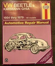 VW Beetle & Karmann Ghia 1954-1979 manual de reparo usado livro em bom estado comprar usado  Enviando para Brazil