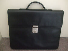 Black vinyl briefcase for sale  MANCHESTER