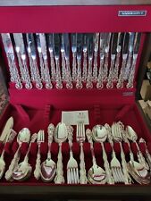 Vintage Canteen of 120 Pieces of Silver Plated Cutlery for 12 Persons.  for sale  Shipping to South Africa