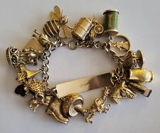 Great Vintage Attractive 9ct Gold Charm Bracelet  for sale  Shipping to South Africa