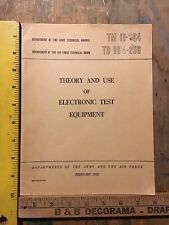 Teoria e Uso De Equipamentos De Teste Eletrônico TM 11-664 Departamento do Exército 1952 comprar usado  Enviando para Brazil