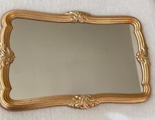 ORNATE GOLD FRAME MIRROR- Hollywood Regency Style-Horizontal or Vertical-22"x15" for sale  Shipping to South Africa