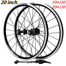 Usado, Conjunto de rodas de bicicleta dobrável 20 polegadas 406mm MTB 1-3/8" 451mm 7-12 velocidades comprar usado  Enviando para Brazil