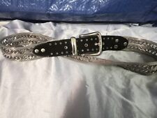 silver 36 studded mesh belt for sale  Moultrie