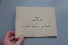 CHARLES GUSTAVE STOSKOPF peintre dedicace envoi sur 12 cartes de voeux  d'occasion  Metz-