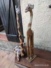 Grandes girafes bois d'occasion  Vitrolles