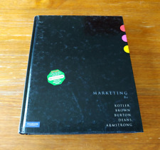Marketing 8e by Kotler Brown Burton Deans Armstrong - Pearson Hardcover Book, używany na sprzedaż  Wysyłka do Poland