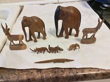 wooden carved african animals for sale  SKEGNESS