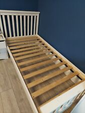 White wooden bed for sale  MANCHESTER