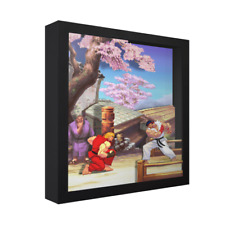 Street Fighter III (Ken vs. Ryu) - 3D Shadow Box Frame (9" x 9") Arte para jogos comprar usado  Enviando para Brazil