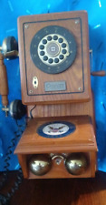 Teléfono de montaje en pared de madera de roble estilo retro Country Classics - línea fija - Conair, usado segunda mano  Embacar hacia Argentina