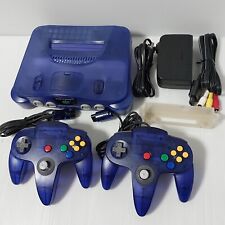 Usado, Consola Nintendo 64 N64 azul medianoche con 2 controladores región libre funciona bien segunda mano  Embacar hacia Argentina