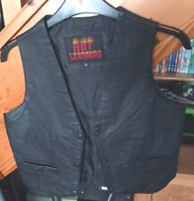 Leather waistcoat for sale  WALLSEND