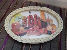 Vintage..retro...tray...woven  for sale  ST. AUSTELL