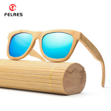 Óculos de sol polarizado feito à mão madeira bambu natural armação de madeira óculos , usado comprar usado  Enviando para Brazil