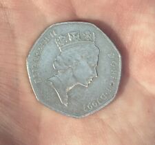 1997 Queen Elizabeth II D.G.REG.F.D.RARE 50 Fifty Pence UK Coin Collector, used for sale  Shipping to South Africa