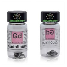 1 Gram 99,95% Gadolinium Metal Element 64 GD IN vial With Record for sale  Shipping to South Africa