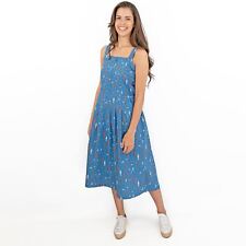 Used, Seasalt Womens Dress Midi Blue Valley Roam Fit & Flare Blue Knee Length Summer for sale  Shipping to South Africa
