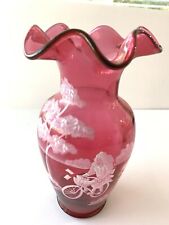 Fenton cranberry vase for sale  Walnut