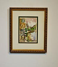 Etching watercolor framed for sale  Reston