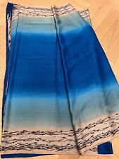 Indian sari blue for sale  SOUTH CROYDON