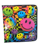 Rare Vintage 1990s Lisa Frank Smiley Face Rainbow Trapper Keeper Binder  for sale  Shipping to South Africa