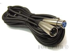 10ft - Shielded 3-Pin XLR Extension Microphone Mic Audio Cable Cord Male Female for sale  Springdale