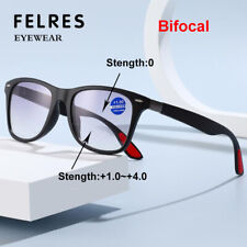 Usado, Homens Anti-Luz Azul Bifocal matizado Óculos de leitura Lente Gradiente Óculos De Sol Novo comprar usado  Enviando para Brazil
