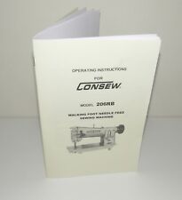 Used, Consew 206RB Sewing Machine  Instruction Manual and Parts Diagrams Reproduction for sale  Canada
