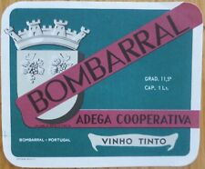 Usado, etiquettes vins PORTUGAL Bombarral   Adega Coop Tinto  Wine labels  comprar usado  Enviando para Brazil