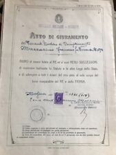 Diploma giuramento ufficiale usato  Imola