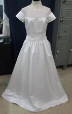 Nuevo vestido de novia Jim Hjelm talla 10 manga corta modesto hermoso "modelo de piso" segunda mano  Embacar hacia Argentina