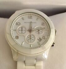 Michael Kors | Relógio cronógrafo de cerâmica branca | MK5163 comprar usado  Enviando para Brazil