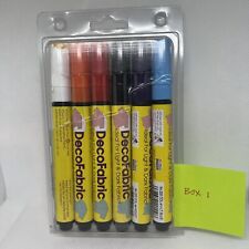 Used, LOT Of 22 Total Marvy Uchida DecoFabric 3mm Tip Markers Colors 222 Vintage for sale  Shipping to South Africa