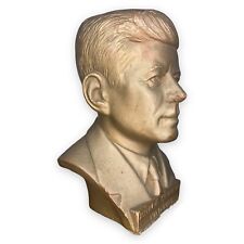 Escultura de busto de yeso de tiza de 8,5" de colección John F. Kennedy 1917-1963 presidente JFK segunda mano  Embacar hacia Spain