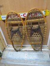 vintage wooden snowshoes size   30 `` long by  13` wide  nice  mfg faber  (3763 for sale  Shipping to South Africa