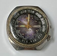 Relógio automático Orient WD vintage masculino 21 joias ref 46941 mostrador roxo comprar usado  Enviando para Brazil