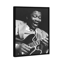 Impressão em tela a óleo com moldura solo para guitarra BB King comprar usado  Enviando para Brazil