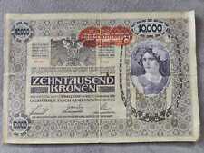 10.000 corone 1918 usato  Ulten