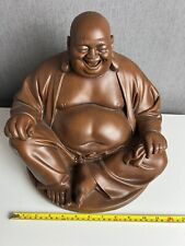 Wooden happy buddha for sale  JOHNSTONE
