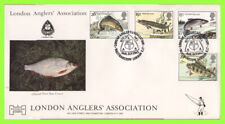 G.B. 1983 River Fish Oficial Havering Primer Día Cubierta, Asociación de Pescadores segunda mano  Embacar hacia Argentina