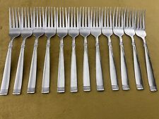 (12) International Silver PALISADES Dinner Fork 7-7/8" Stainless Glossy Flatware for sale  Shipping to South Africa