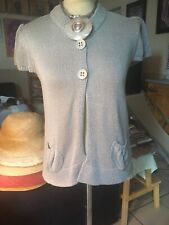 Gillet maillle gris d'occasion  France