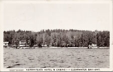 Cartão postal Clearwater Bay ON Kenwhiteie's Kenwhities Hotel & Cabins c1938 RPPC F33 comprar usado  Enviando para Brazil