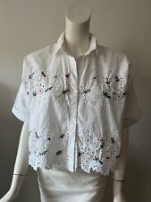 Topshop white embroidered for sale  Chicago