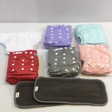 Fraldas de pano reutilizáveis laváveis multicoloridas Alvababy pacote com 6 com 12 peças comprar usado  Enviando para Brazil