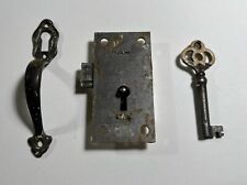 Antique Hollow Barrel Door Built In Cabinet Door Lock With Key Skeleton Key for sale  Shipping to South Africa