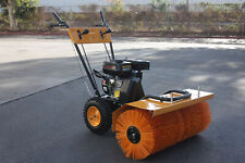 Walk Behind Power Sweeper Broom 196cc 6.5HP Gas Engine Sweeper Lawn Gravel Turf for sale  Rowland Heights